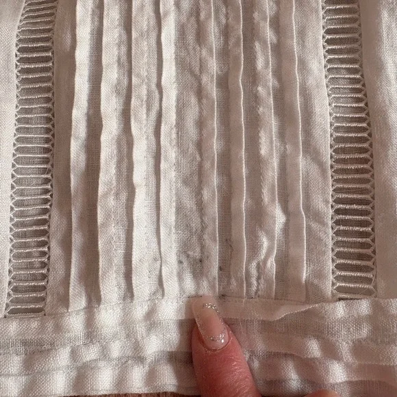 Zara White Linen Camisole - Picture 9 of 9